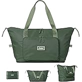 The Foldie Foldable Travel Bag for Women - 40L Weekender Bag with Multiple Pockets - Carry On Expendable Travel Bag