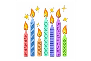XMZZMX Birthday Party Candle Festival Metal Cutting Dies for Card Making, Paper Embossing Die Cuts Kit Templates, Storage Pockets Supplies, Photo Frame Album DIY Scrapbooking Stencils Sets