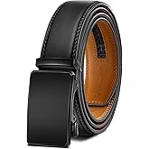 BULLIANT Men Belt, Ratchet Belt Adjustable For Gift Men Dress Jeans 1 3/8"-Cut For Fit