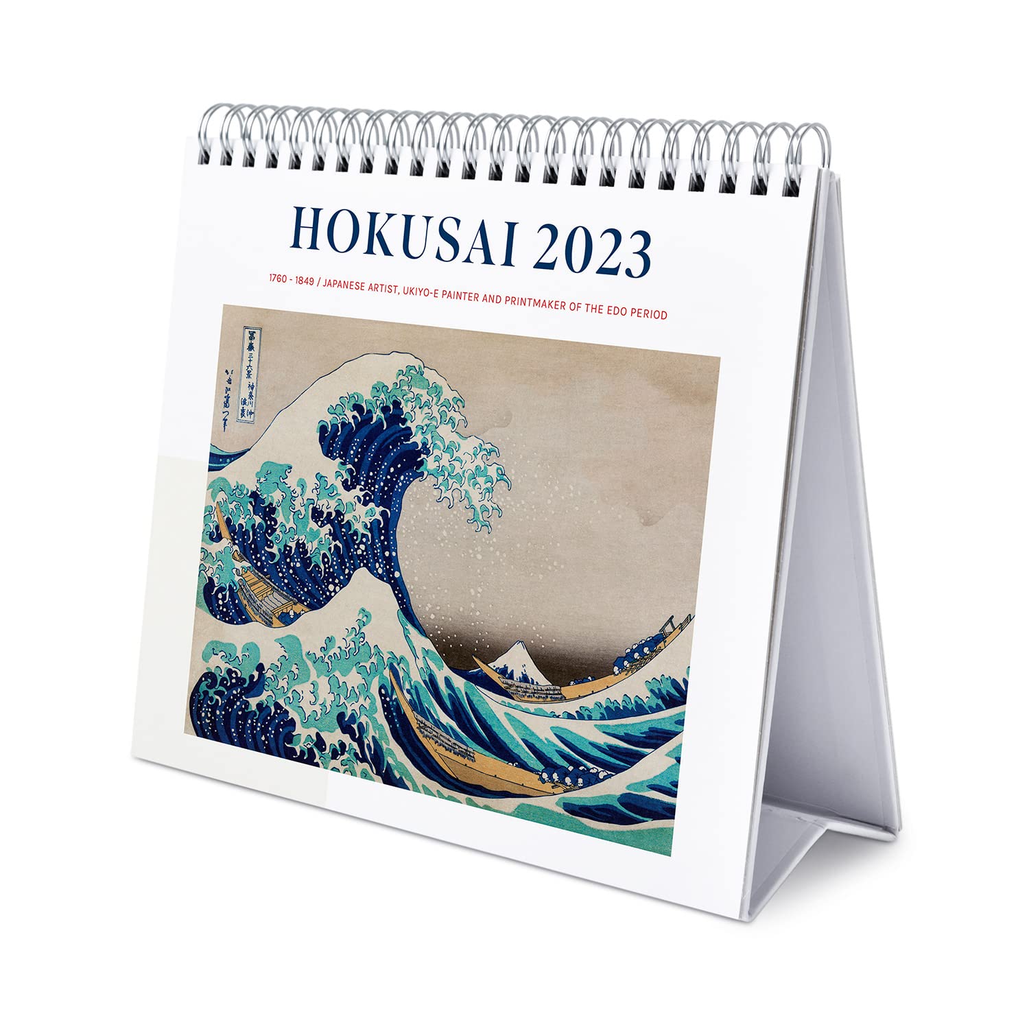 Grupo Erik CS23019 Calendar 2023, Japanese Art Hokusai, 18 x 20 cm