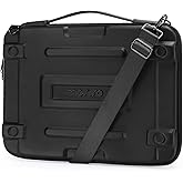 MOSISO Hard Shell Laptop Case Sleeve, 15.6 inch Computer Bag Compatible with MacBook, HP, Dell, Lenovo, Asus, Notebook, 16 inch Abstract Geometric Waterproof Carrying Case Bag with Strap, Black