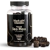 Black Girl Vitamins - Irish Sea Moss Gummies - SeaMoss + Bladderwrack & Burdock - 92 Minerals for Thyroid, Metabolism, and Immunity - Vegan, Gluten-Free, Halal (Mixed Berry, 30 Day Supply)