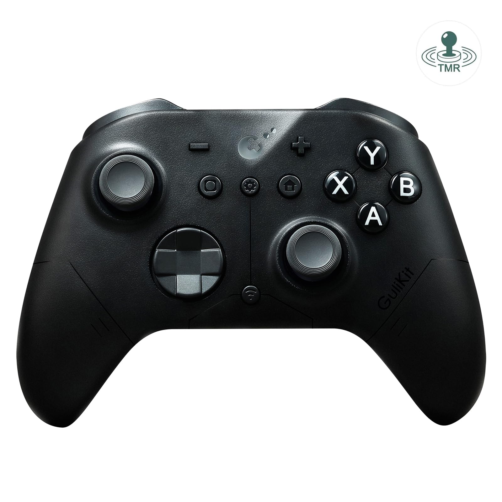 AKNES GuliKit ES PRO Wireless PC Gaming Controller for Switch 1/2, Windows/Android/Mac/Steam Deck with 3.25ms Low Latency, Magnetic TMR Joysticks, Switch1/2 Wake-Up, Tactile Switch D-pad - Black
