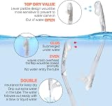 EXP VISION Dry Snorkel Set Panoramic 3 Window Mask Anti-Fog Pearl White view 3