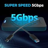 SABRENT 2.5 USB SSD Enclosure UASP Tool-Free Aluminum EC-UASP view 3