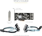 StarTech 8 Port SATA PCIe Card PCIe x4 Gen 2 6Gbps Quad Controllers view 8