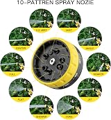 Koopower 50FT Expandable Garden Hose with 10 Spray Patterns & Brass Connectors view 3