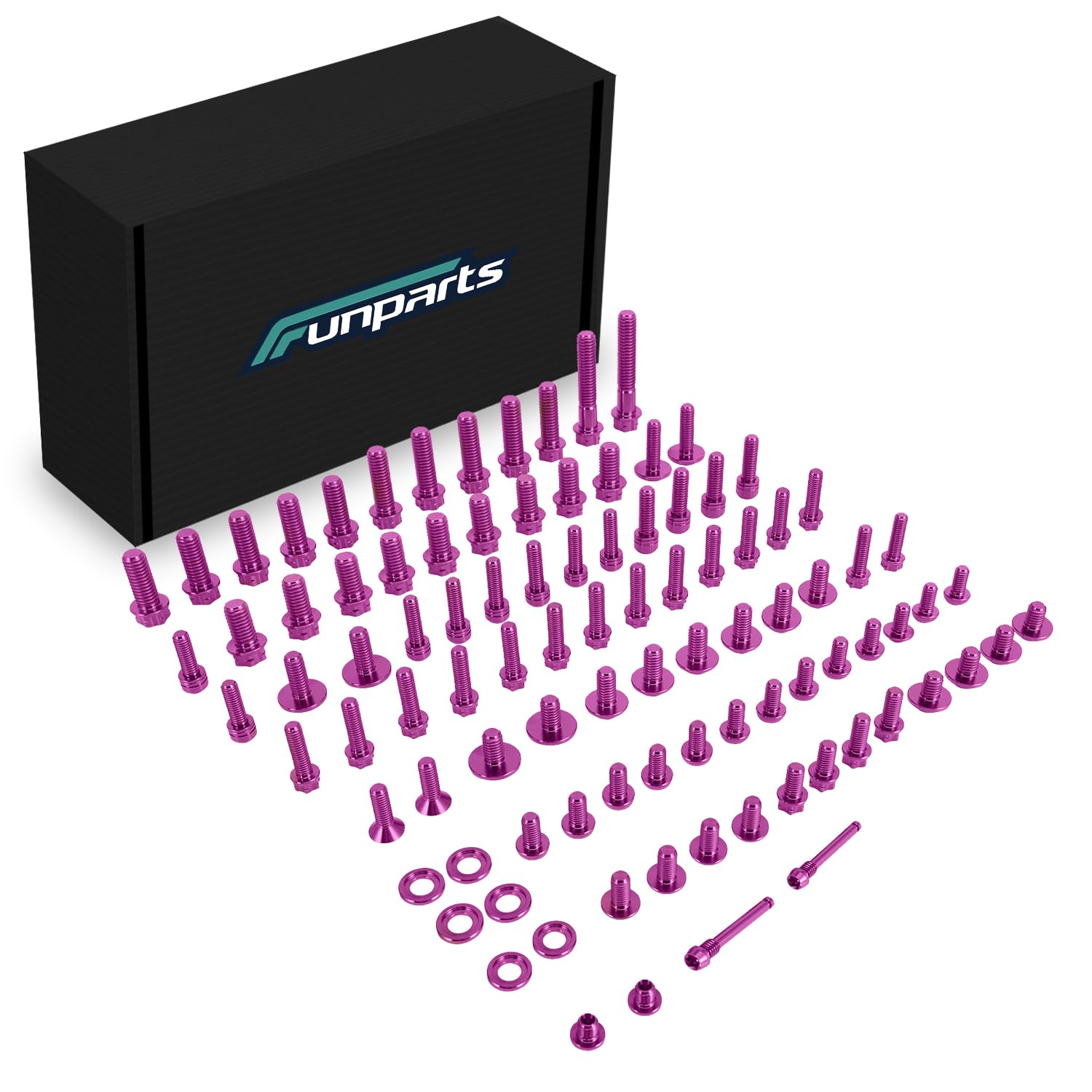 Photo 1 of Funparts Electric Dirt Bike Fairing Bolts Kit Titanium Alloy 96pcs Bodywork Nuts Screws for Surron Sur Ron LBX Light Bee X/S 79Bike Falcon M