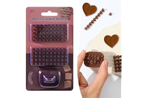 LUSOFIE Number & Letter Stamps for Clay,Practical Clay Stamps, Small Fondant Embosser Cookie Cutters for Cake Baking DIY Projects Polymer Craft Tool