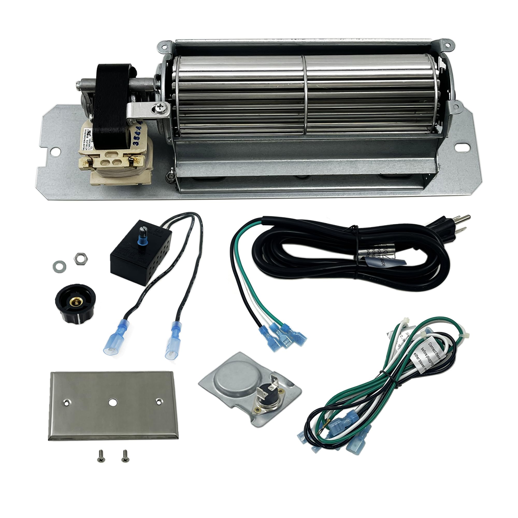 Photo 1 of bbq factory GZ550 Replacement Fireplace Blower Fan KIT for Continental, Napoleon, Rotom HB-RB58 (12.75 x 3.73 x 3.23 inches) Fireplace Fan