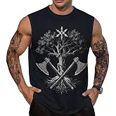 HaniLav Men Graphic Muscle Tank Top Gym Muscle Workout Summer Casual Sleeveless Shirts