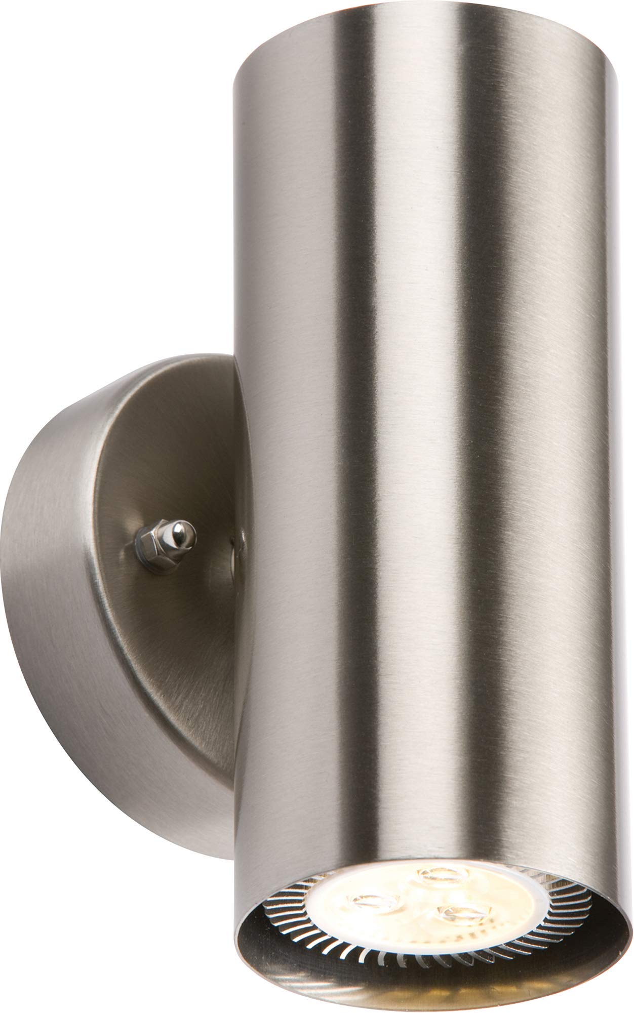 IP20 230V 2x35W max. GU10 Stainless Steel Wall Light