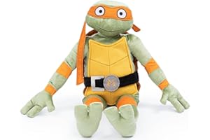 Jay Franco Nickelodeon Teenage Mutant Ninja Turtles Michaelangelo Plush Pillow Buddy - Super Soft Stuffed Character Pillow - Polyester Microfiber, 26 Inches
