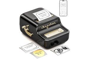NIIMBOT B21 Label Maker Inkless Bluetooth Label Printer, 2 Inch Portable Thermal Sticker Maker for Small Business, Address, Logo, Clothing, Mailing, Candles, Jewelry, Sticker Printer for Gift, Black