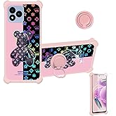 jioeuinly Case Compatible for Vortex J24 Phone Case Cover [with Tempered Glass Screen Protector][Hard PC + Soft Silicone][Ring Support] [Colorful Reflect Light] IMDF-JXX