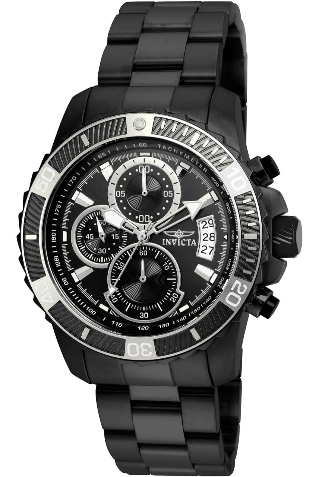 Invicta Pro Diver - SCUBA 22417 Men's Watch - Waterproof - Analogue - Quartz Movement - stainless steel with black dial - 45mm — image 1