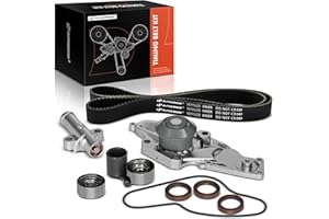 A-Premium Timing Belt Kit and Water Pump Compatible with Honda Accord 2003-2017, Pilot, Odyssey, Ridgeline & Acura MDX, RDX, RL, TL, TSX, ZDX & Saturn Vue - SOHC V6 3.0L 3.2L 3.5L 3.7L