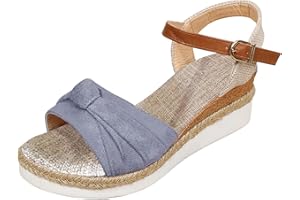 Dheva-C Orthopedic Wedge Sandals for Women Summer Dressy Open Toe Ankle Strap Platform Sandals Casual Strappy Low Wedges Slip on Sandals Zipper Beach Sandals Dress Shoes Comfortable Outdoor Shoes