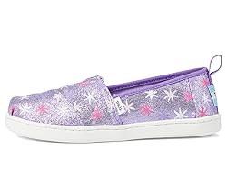 TOMS Girls Alpargata Loafer Flat, Wild Orchid Star