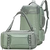 BE SMART 2 in 1 Convertible Gym Duffel Bags with Shoes Compartment-32L Waterproof Extra Large Workout Backpack for Gym Women, Heavy Duty Sports Duffle Backpacks for Travel, Hiking, Camping, Carry on