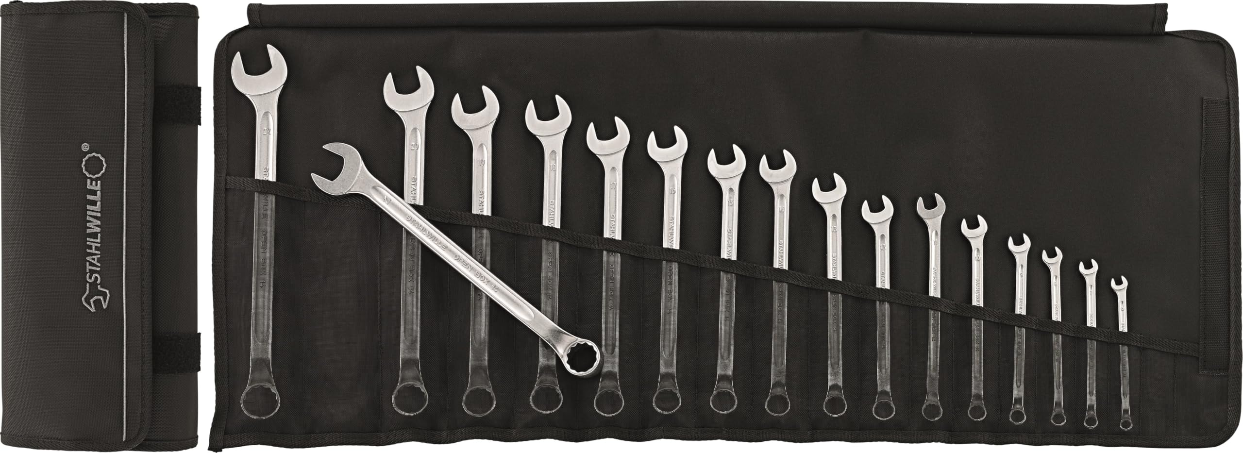 Stahlwille 96401005 14 Open-Box Long Combination Spanner, 14/17 Size