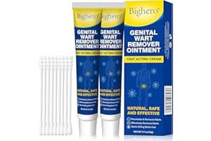 Bighero 2 Pack Wart Fast Acting Gel Wart Remover Freeze Off Ointment,Wartes Cream for Genital Wartss, Warts, Plantar Warts, Common Wartes, Corn, Flat Wars NDC (84010-047-02)
