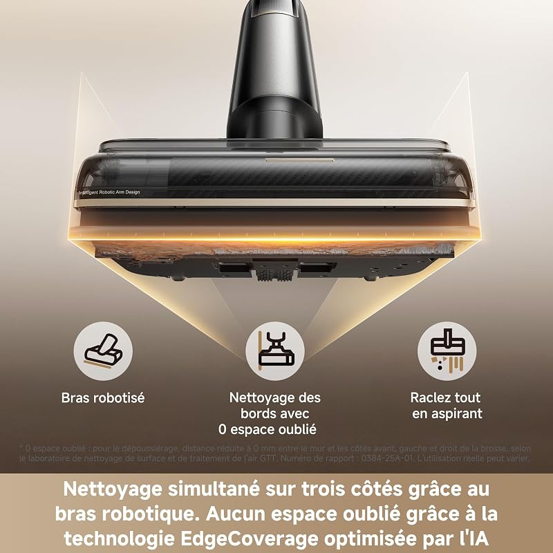 M50 Ultra, Aspirateur Laveur sans Fil avec Lavage à l'eau Chaude