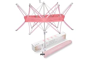 SPEENSUN Yarn Swift, Adjustable Angle/Height Yarn Umbrella Turn Loose Yarn into Tidy Skeins, Easy to Install and Foldable, Perfectly Paired with Yarn Winder, with Storage Bag and Packaging Box