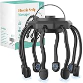 BERVASTO Head Massager Scalp Electric 3 Modes Stress | Head Massager Scalp Stress Relax Rechargeable Portable, Type-C, Head Scratcher for Stress Relax