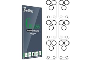 Ferilinso 6 Pack Camera Lens Protector for iPhone 17 Pro Accessories, Phone Case Friendly, 9H+ Tempered Glass Cover, Ultra HD, Anti-Scratch, Not Easy to Break, Strong Adsorption