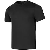 Lindoro 100% Merino Wool Base Layer T-Shirt for Sport, Ultrafine 80S Men's Durable Short Sleeve Lightweight Base T-Shirt