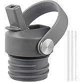 RRegeny Straw Lid fits Hydro Flask Standard Mouth, 21 24 oz, Sports Flex Cap Water Bottle Accessories Replacement Top