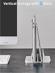 JARLINK Vertical Laptop Stand Holder, Aluminum