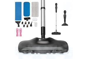Let'Steam Fast Heating Steam Mop with Detachable Handheld Steam Cleaner, Powerful Floor Steamer for Cleaning Hardwood, Laminate Floor, Tiles and Grout, 17 Multi-purpose Accessories & Washable Pads