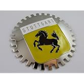 Grille Badge Stuttgart for car Truck Grill Mount German Flag