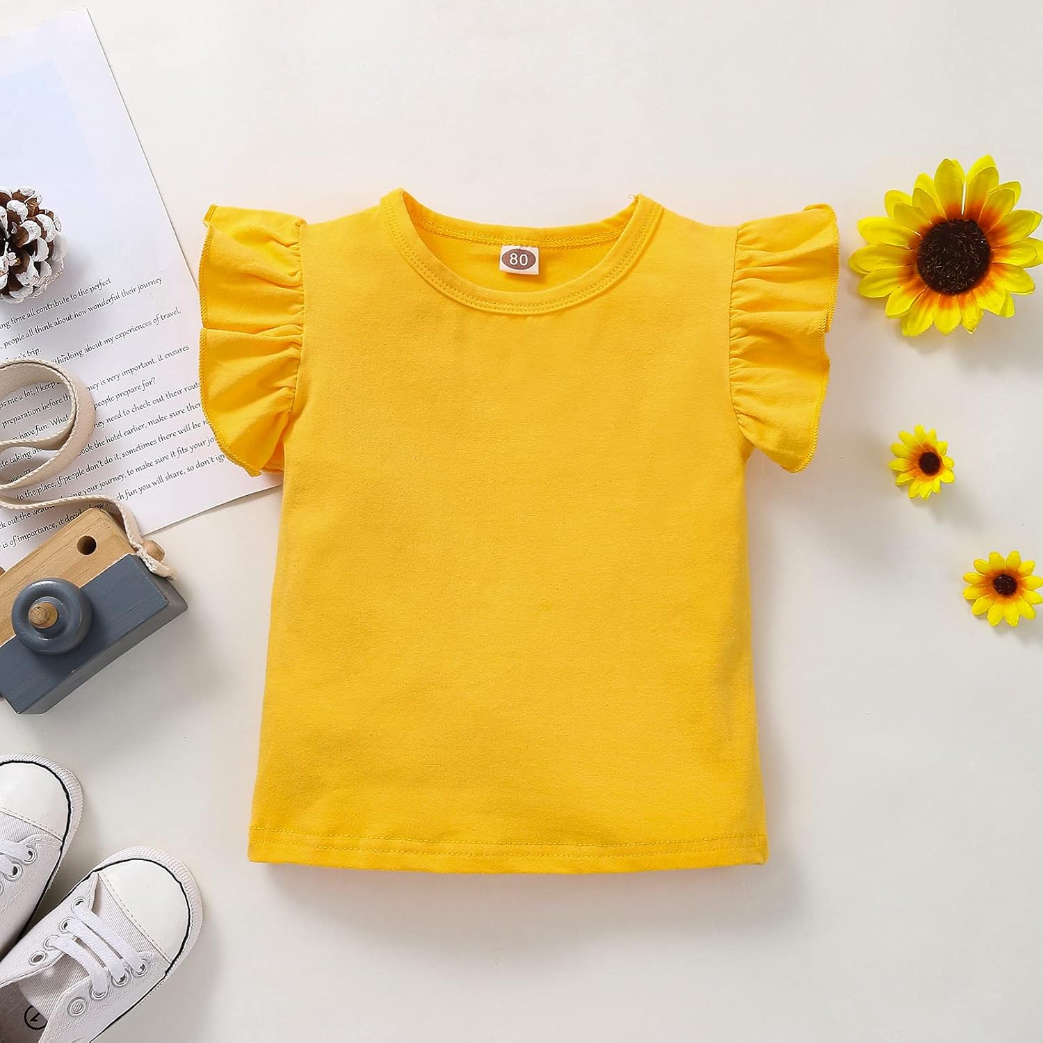 YIRONGWANG Newborn Baby Girls Clothes Romper Shorts Set Summer Bodysuit Jumpsuit 0-18M 3pcs: Clothing