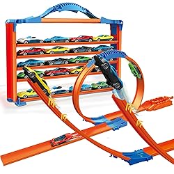 STSGPUZ Racing Car Loop Track City Transforming Toy