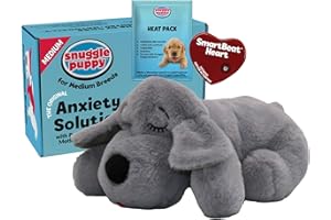 Snuggle Puppy Original Heartbeat Stuffed Toy for Dogs. Pet Anxiety Relief and Calming Aid, Comfort Toy for Behavioral Trainin