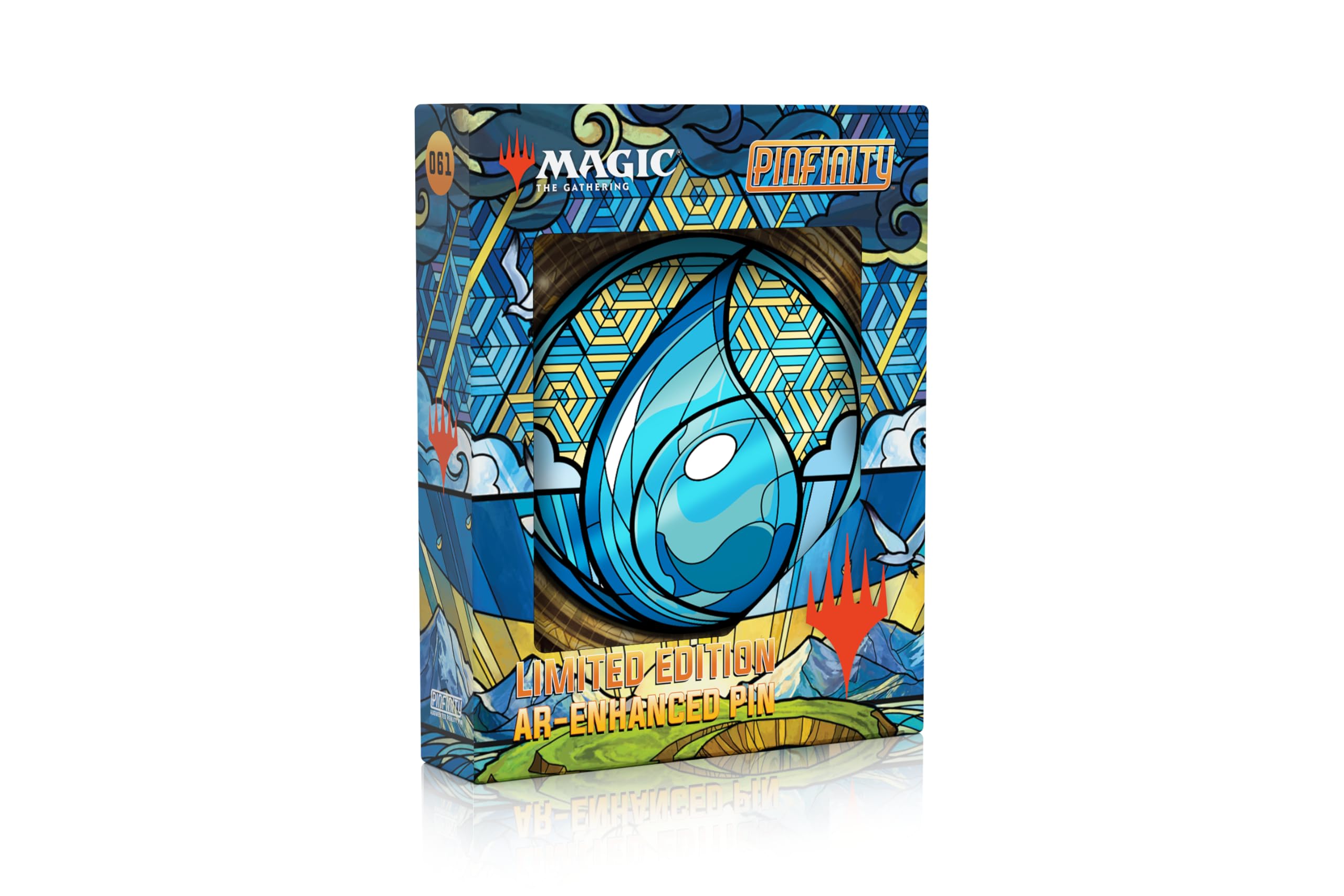 PMTG061 Magic: The Gathering - Stained Glass Island AR Pin