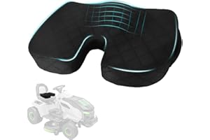 EISZHJK Lawn Mower Seat Cushion - Memory Foam Cushion for Riding Lawn Mower, Shock-Absorbing Seat Pillow for Long Hours of Operation, Ergonomic Cushions for Tailbone Pain Relief, Sciatica and Back Support