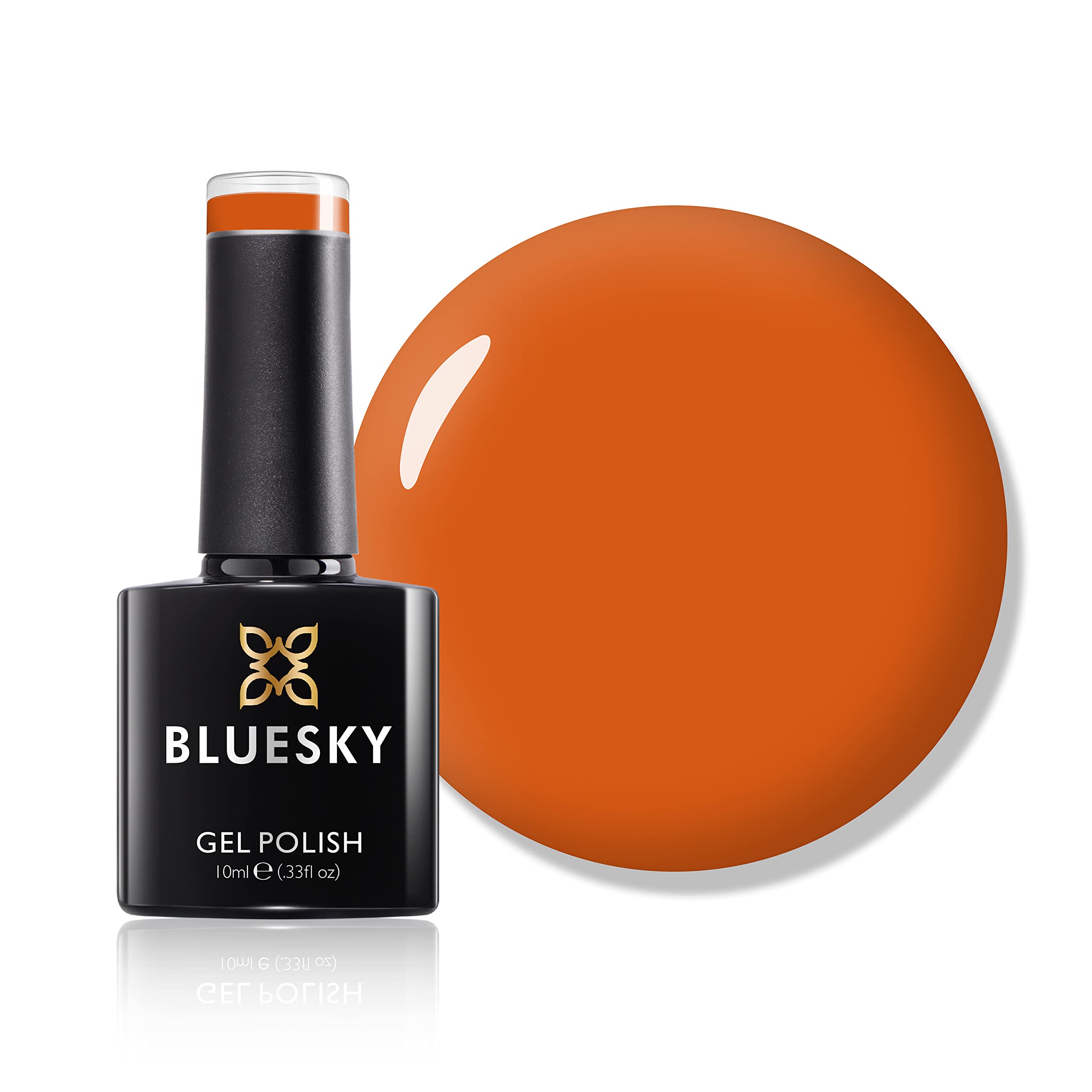 Bluesky Gel Nail Polish, Anemona SS1912, Orange, Long Lasting, Chip Resistant, 10 ml (Requires Drying Under UV LED Lamp)