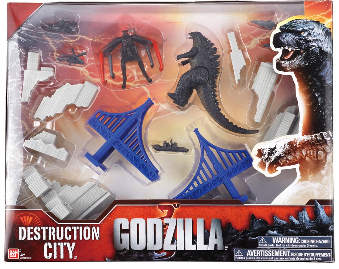 NEW!! Godzilla 2014 City diorama Bandai Destruction City Figure movie