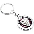 ARKOSKNIGHT Creative Car Logo Keychain for Car 3D Chrome Metal Alloy Key Chain Gifts for Women and Men Keyring