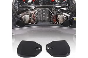 CHEAYAR Rear Strut Tower Covers Compatible with Chevrolet Corvette C8 2020-2023, ABS Plastic Engine Bay Shock Protection Panel Cover Trim, 2pcs C8 Accessories (Matte Black)