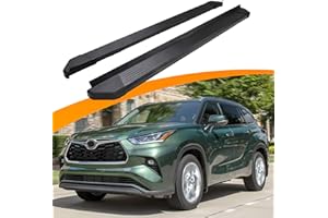 Snailfly Black Running Board Fit for 2020-2025 Toyota Highlander L LE XLE XSE Limited Platinum Hybrid Bronze Edition Aluminum Alloy Side Step
