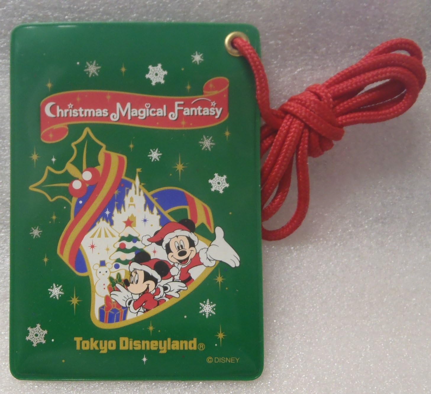 Amazon Disney Land ディズニーランド Jcb クリスマスファンタジー パスポートホルダー 東京ディズニーランド バッジ おもちゃ