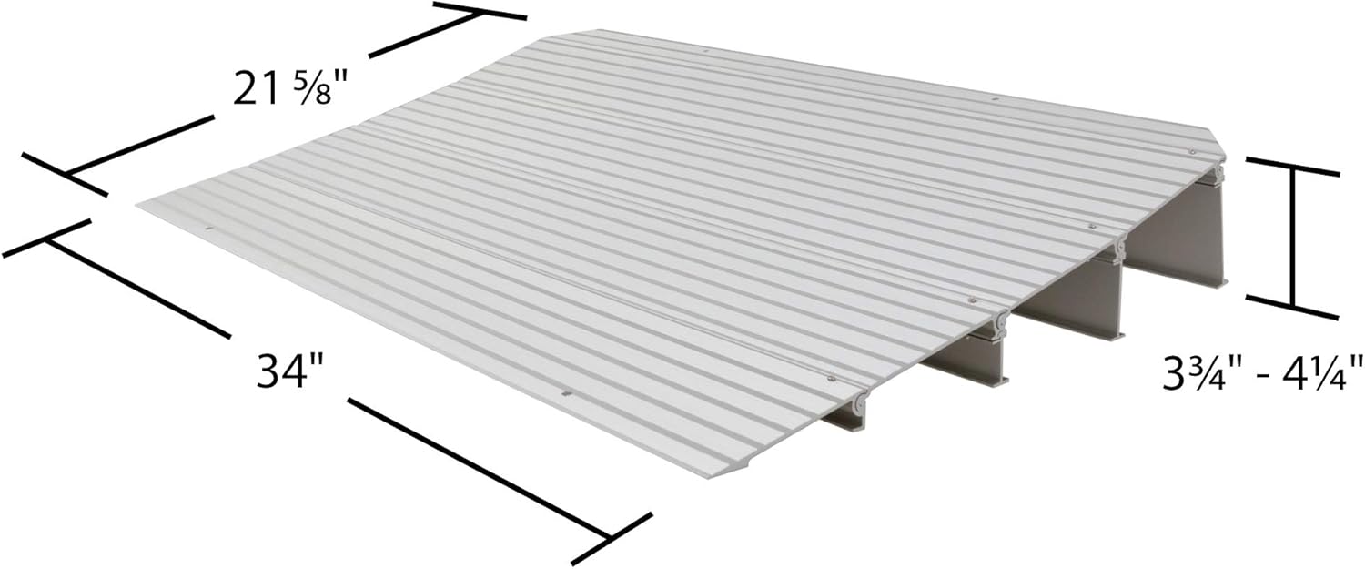 Silver Spring THR4 4.25" H Aluminum Mobility Threshold Ramp for Wheelchairs, Scooters, and Power Chairs: Automotive