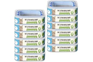 Zippland Cat Litter Refills Cartridge Compatible with Your Genie Litter Standard, Plus and XL Cat Litter Pail, Pack of 12