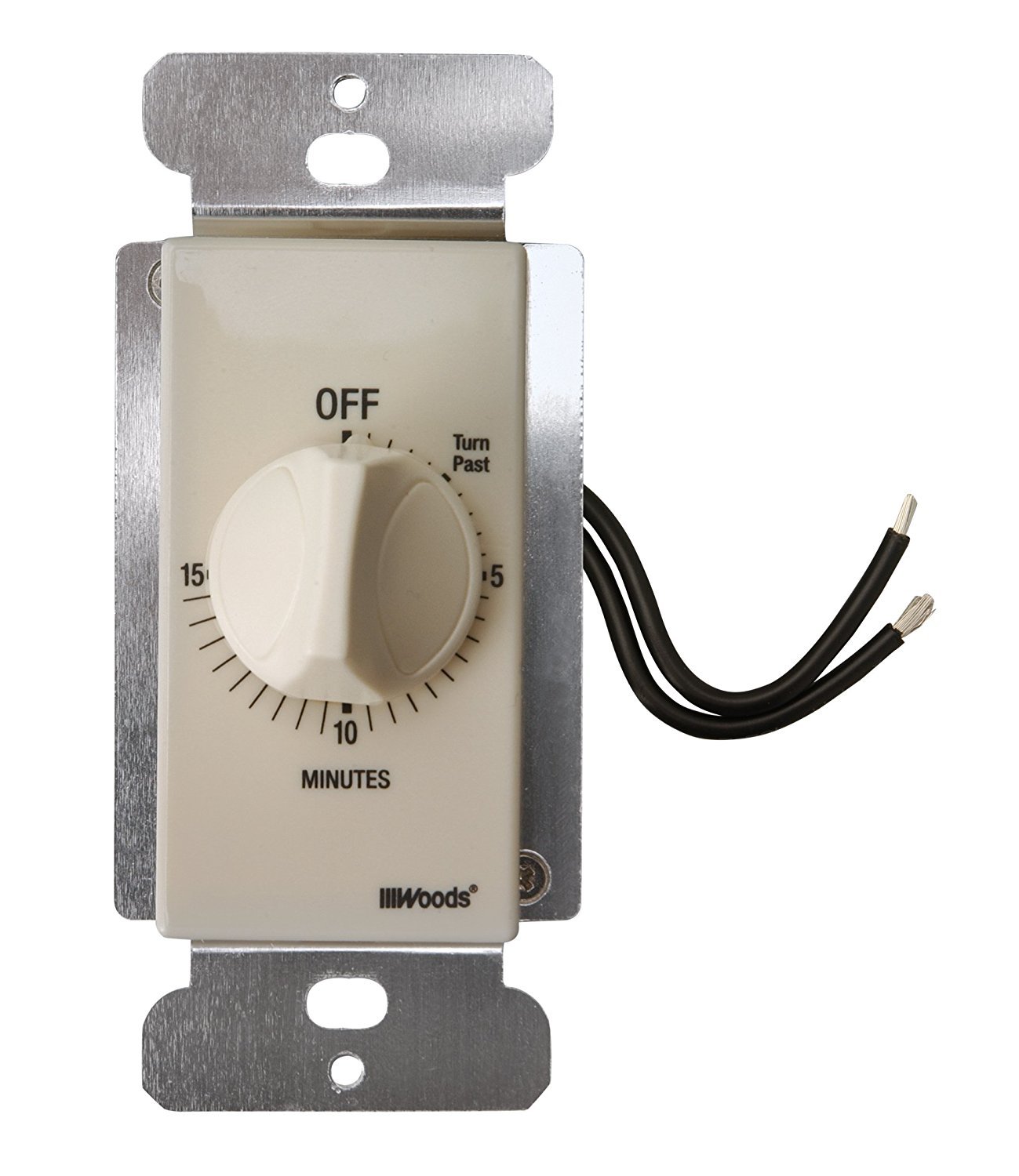 Photo 1 of Woods 59712 In- Wall 15 Minute Spring Wound Timer, Light Almond