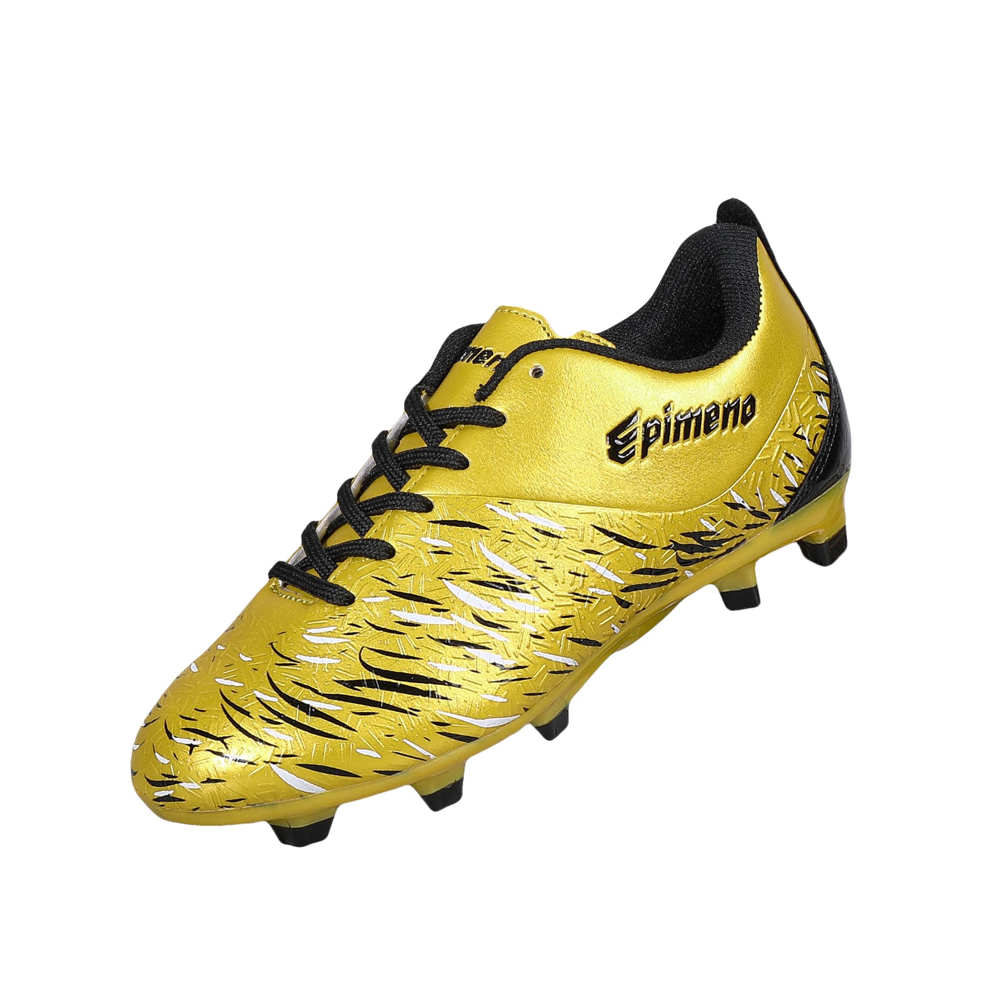 Photo 1 of EPIMENO Soccer Cleats Boys Girls Kids Firm Ground Unisex Football Baseball Shoes(Little Kid/Big Kid) Gold Metallic